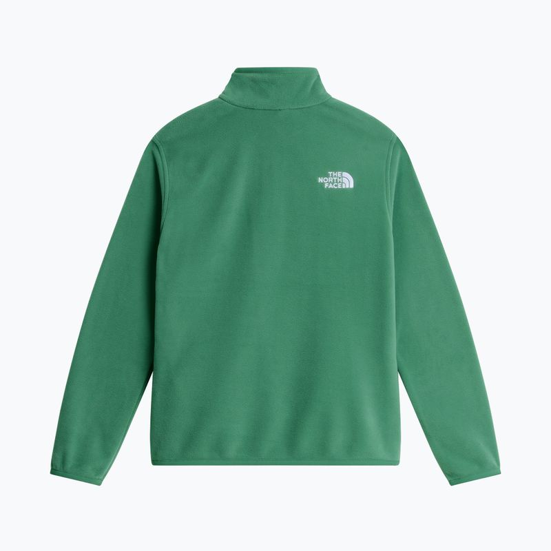 Dětská fleecová mikina The North Face Teen Glacier 1/4 Zip dimmed algae 5