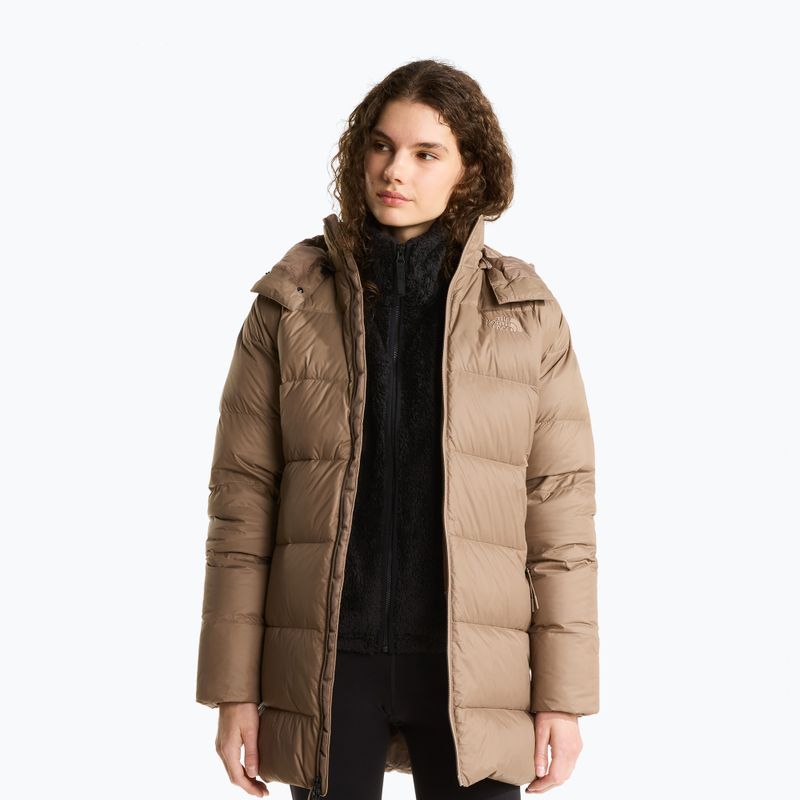 Dámský péřový kabát The North Face Hydrenalite City Down Hooded garnet 4