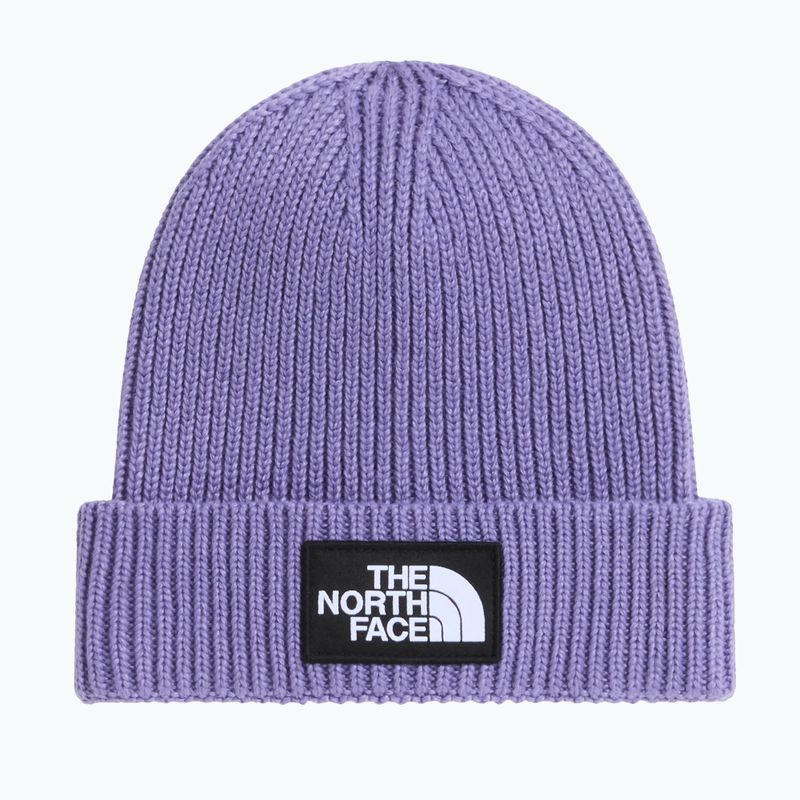 Zimní čepice The North Face Logo Box Cuffed grounded plum