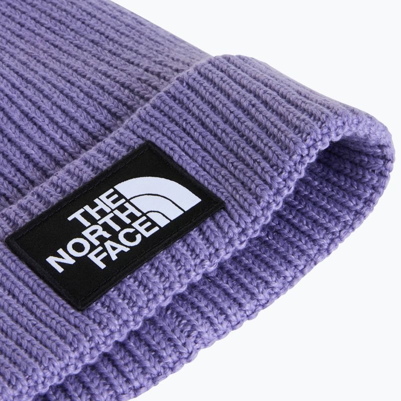 Zimní čepice The North Face Logo Box Cuffed grounded plum 2