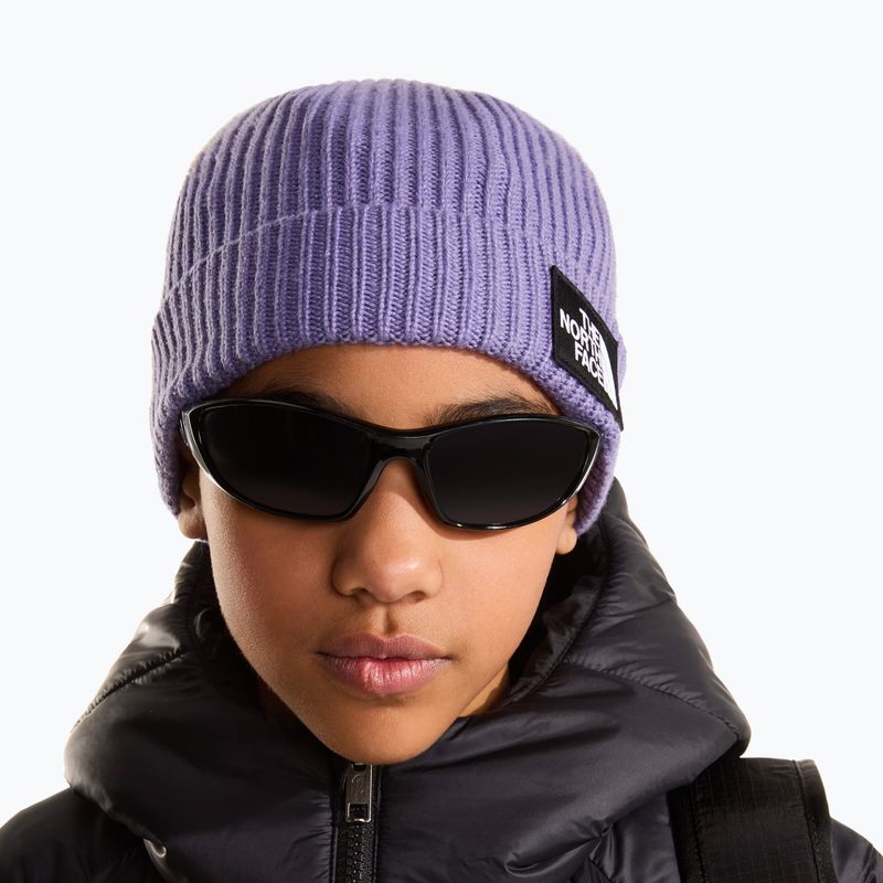 Zimní čepice The North Face Logo Box Cuffed grounded plum 3