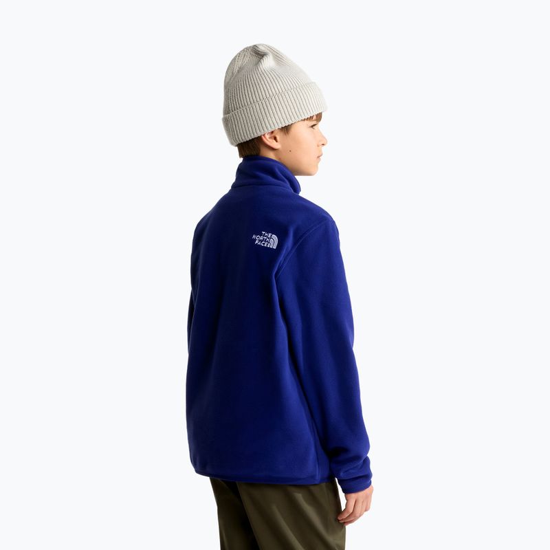 Dětská fleecová mikina The North Face Teen Glacier 1/4 Zip bold blue 3