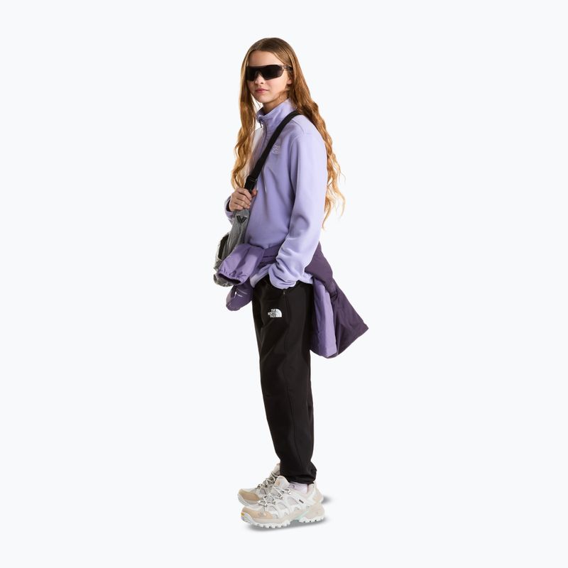 Dětská fleecová mikina The North Face Teen Glacier 1/4 Zip pale plum 2