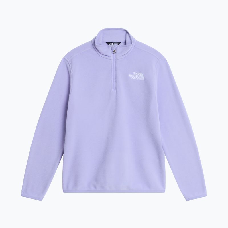 Dětská fleecová mikina The North Face Teen Glacier 1/4 Zip pale plum 4