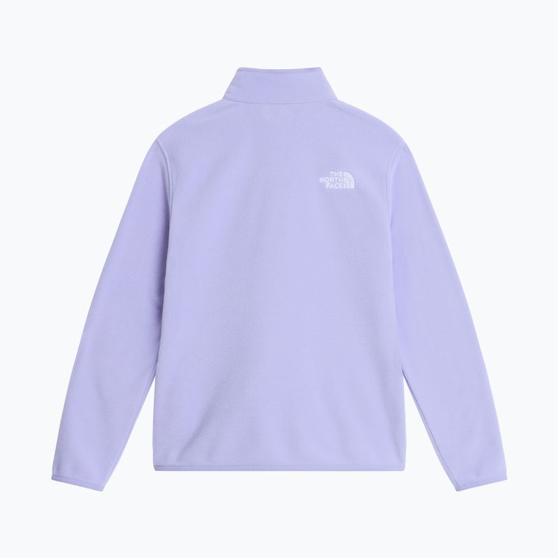 Dětská fleecová mikina The North Face Teen Glacier 1/4 Zip pale plum 5