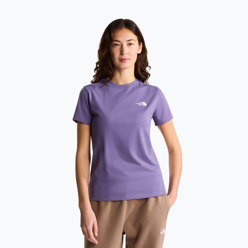 Dámské tričko The North Face Evolution Simple Dome Slim SS grounded plum