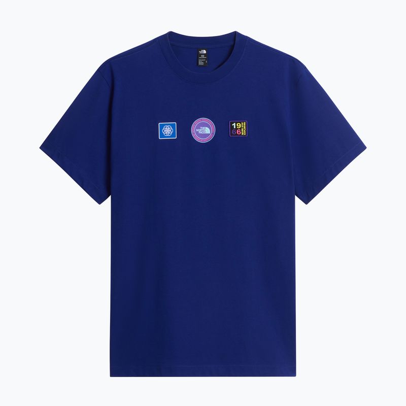 Pánské tričko na lezení The North Face Explorer Badges RLX Tee Graphic bold blue 4