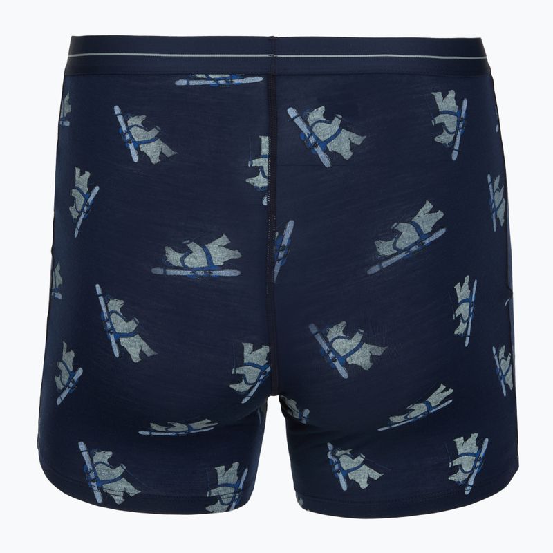 Pánské termo boxerky Icebreaker Merino 150 Anatomica BearTour AOP Boxers midnight navy 2