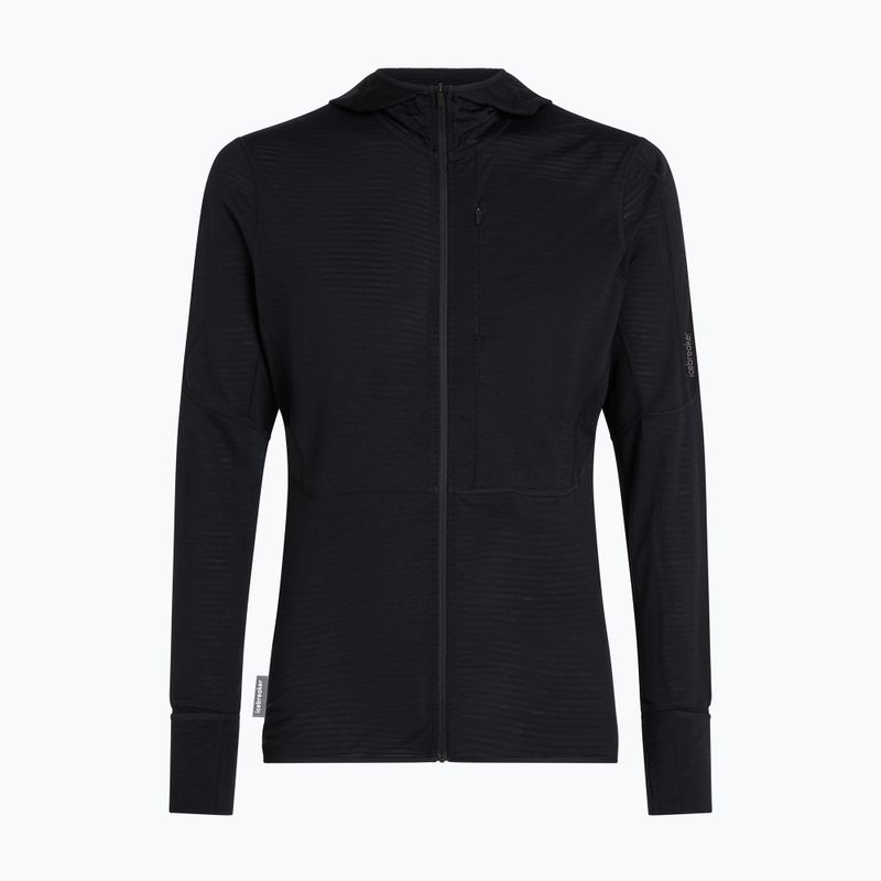 Pánská trekingová mikina Icebreaker Merino 200 Realfleece Descender Half Zip Hoodie black 10