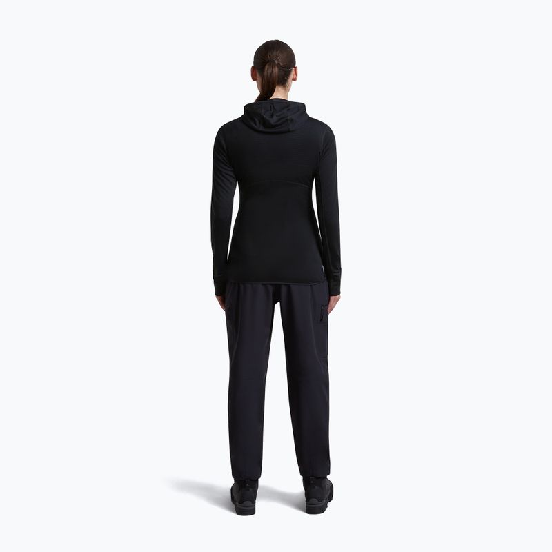 Dámská trekingová mikina Icebreaker Merino 200 Realfleece Descender Half Zip Hoodie black 5