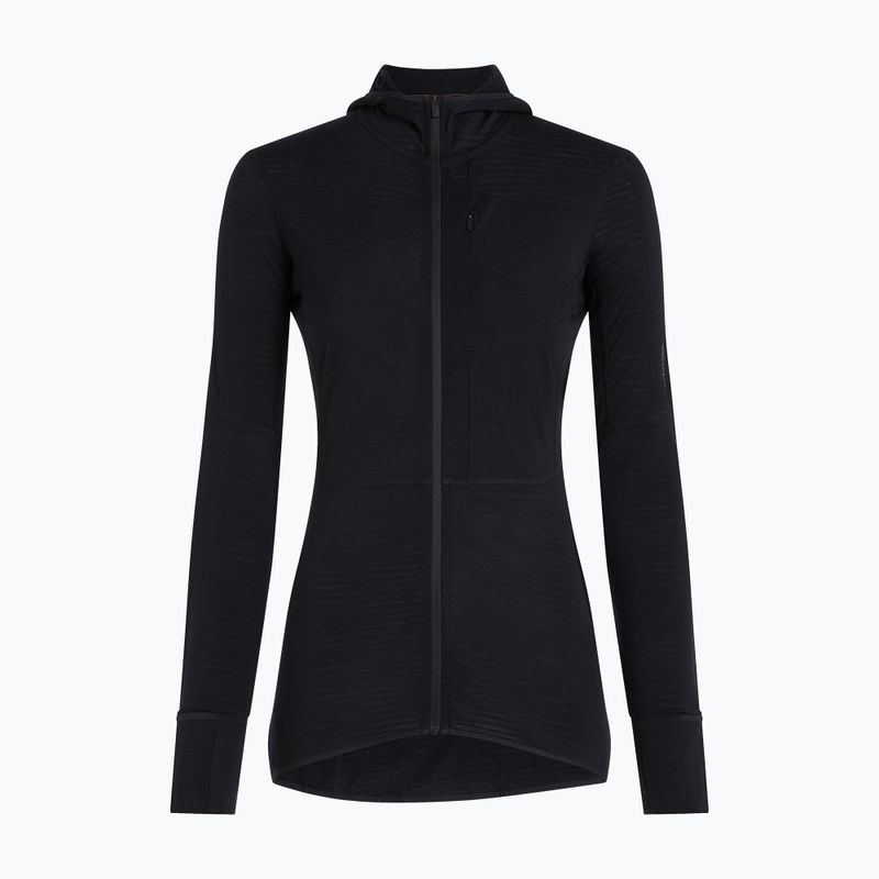 Dámská trekingová mikina Icebreaker Merino 200 Realfleece Descender Half Zip Hoodie black 9