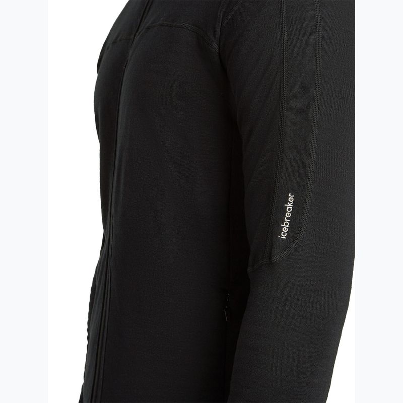 Pánská trekingová mikina Icebreaker Merino 300 Realfleece Descender Zip Hoodie black 8