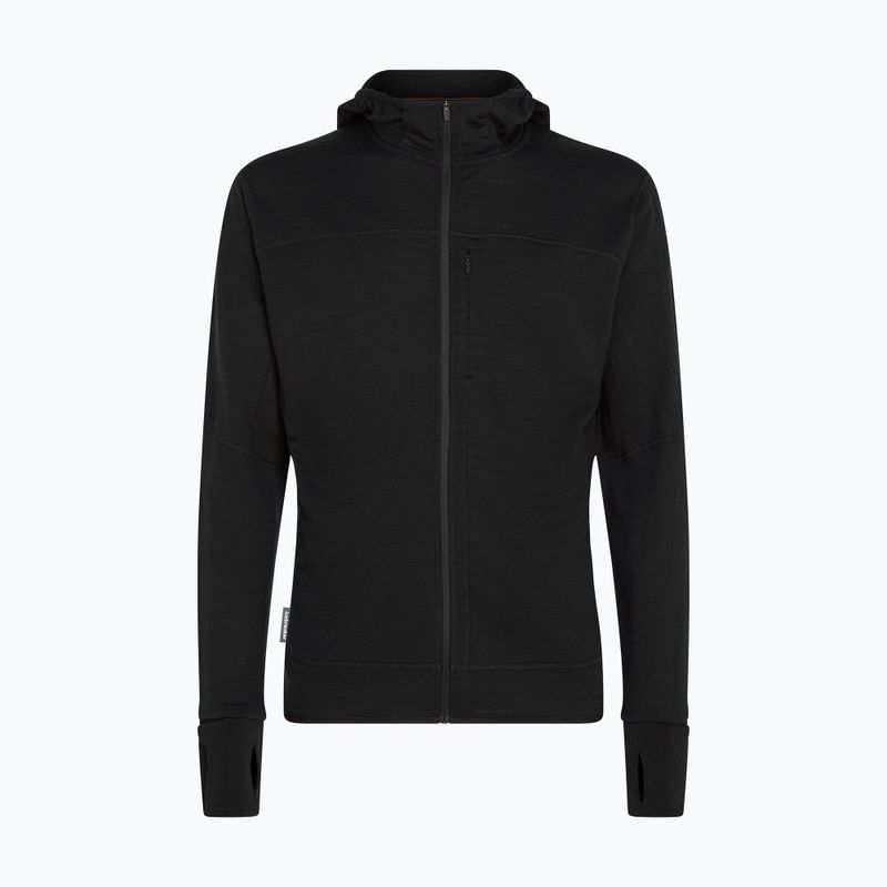 Pánská trekingová mikina Icebreaker Merino 300 Realfleece Descender Zip Hoodie black 10