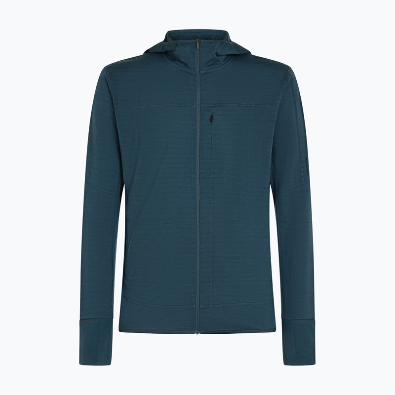 Pánská trekingová mikina Icebreaker Merino 300 Realfleece Descender Zip Hoodie abyss 10