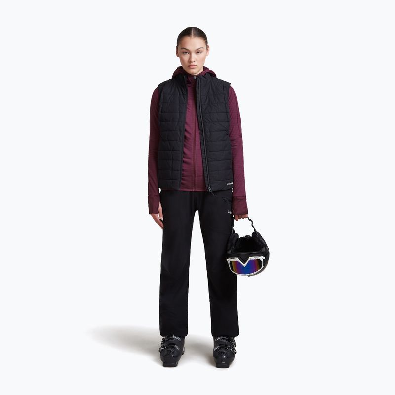 Dámská trekingová mikina Icebreaker Merino 300 Realfleece Descender Zip Hoodie dark berry 6