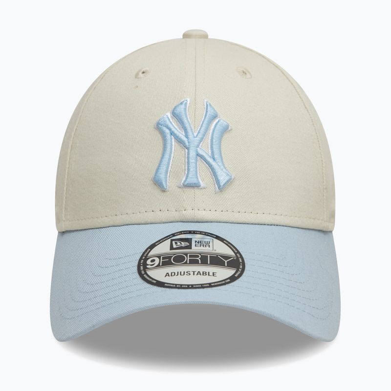 Kšiltovka  New Era WS Patch 9Forty New York Yankees light beige 2