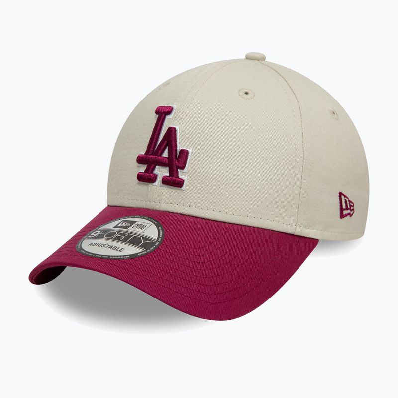 Kšiltovka  New Era WS Patch 9Forty Los Angeles Dodgers light beige 3