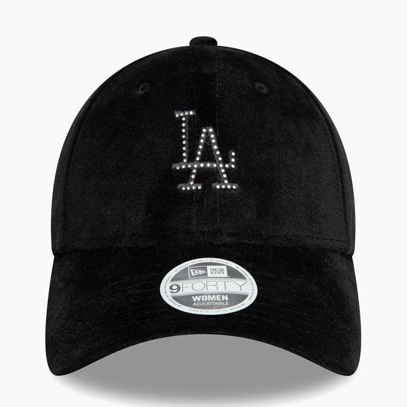 Kšiltovka  New Era Diamante Velour 9Forty Los Angeles Dodgers black 2