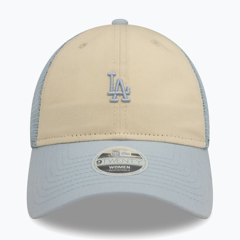 Kšiltovka  New Era 9Twenty Trucker Los Angeles Dodgers light beige 3