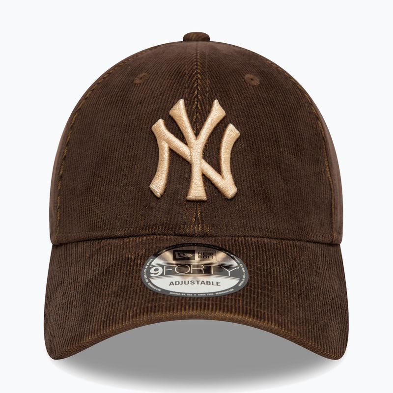 Kšiltovka  New Era Two Tone Cord 9Forty New York Yankees dark brown 3