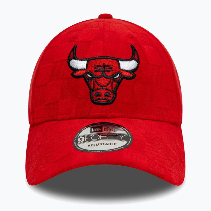 Kšiltovka  New Era Tonal Check 9Forty Chicago Bulls red 3