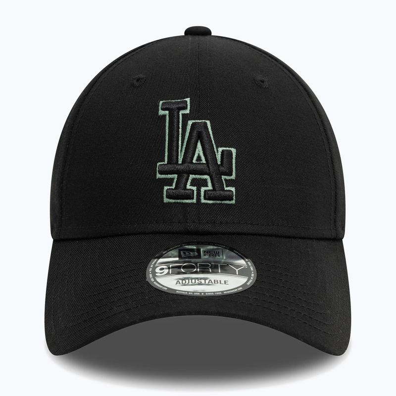 Kšiltovka  New Era Team Outline 9Forty Los Angeles Dodgers black 2
