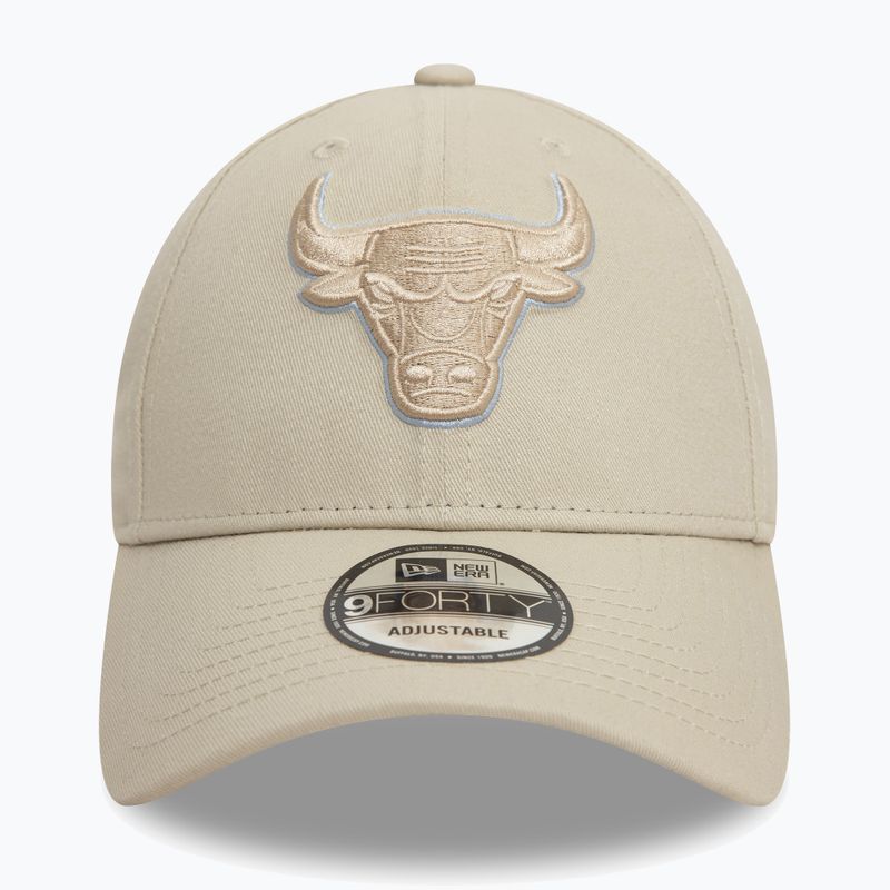 Kšiltovka  New Era Team Outline 9Forty Bulls light beige 2