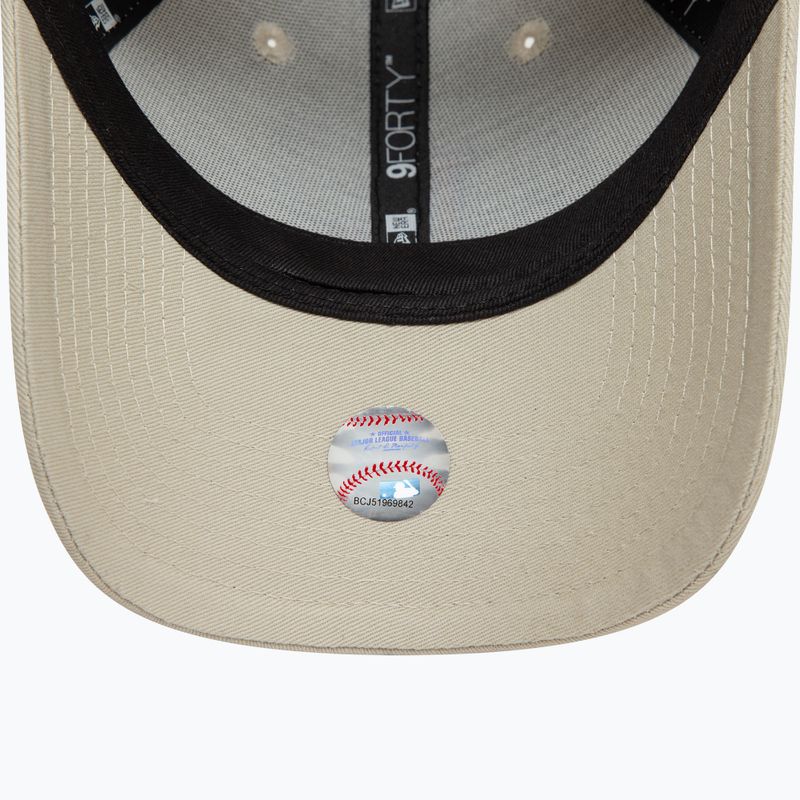 Kšiltovka  New Era Side Patch 9Forty Los Angeles Dodgers light beige 5