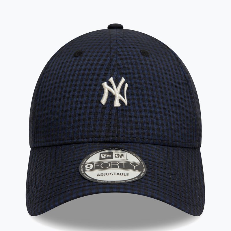 Kšiltovka  New Era Seersucker 9Forty New York Yankees navy 2