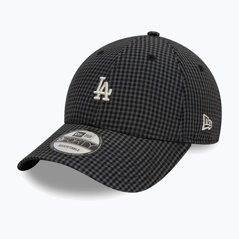 Kšiltovka  New Era Seersucker 9Forty Los Angeles Dodgers black 2