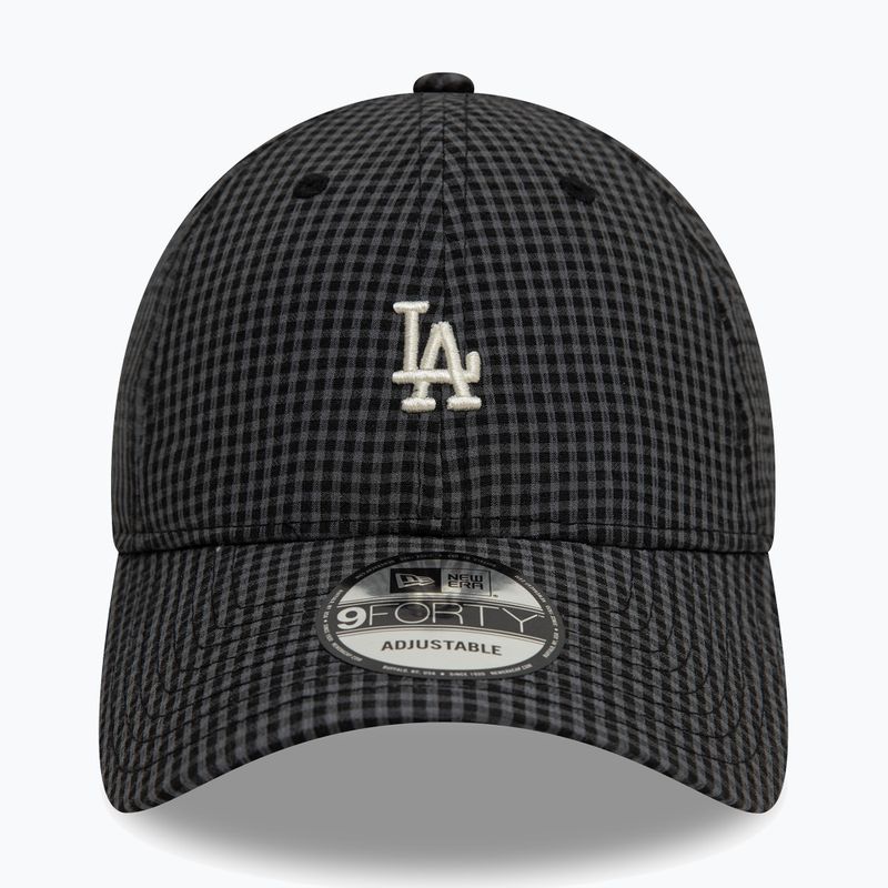Kšiltovka  New Era Seersucker 9Forty Los Angeles Dodgers black 3