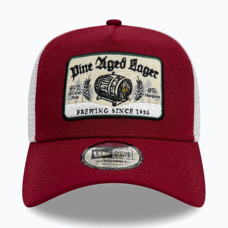 Kšiltovka  New Era NE Vintage Trucker dark red 2