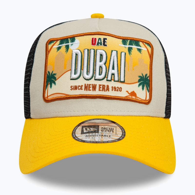 Kšiltovka  New Era Licence Plate Los Angeles Trucker light beige 3