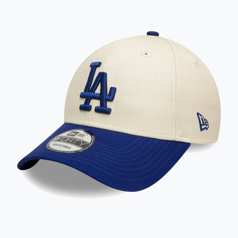 Kšiltovka  New Era Colourblock 9Forty Los Angeles Dodgers light beige 3