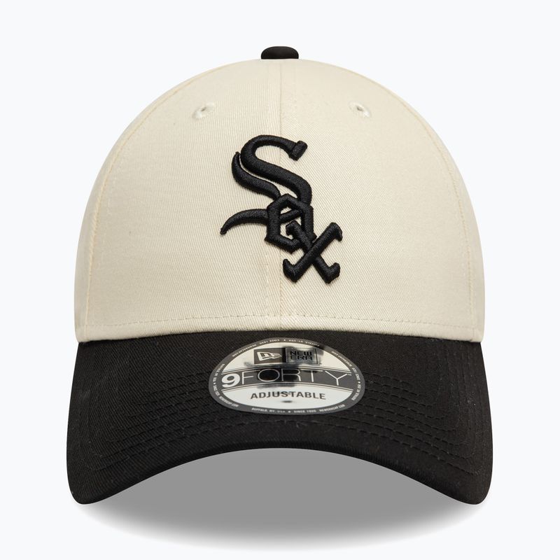 Kšiltovka  New Era Colourblock 9Forty Chicago White Sox light beige 2