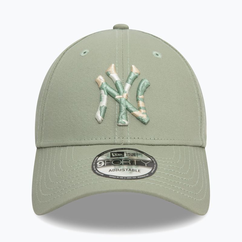 Kšiltovka  New Era Camo Infill 9Forty New York Yankees green pastel 2
