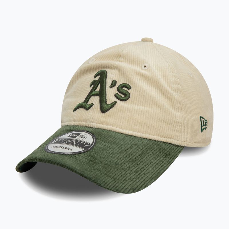 Kšiltovka  New Era Block Cord 9Twenty Oakland Athletics light beige 3