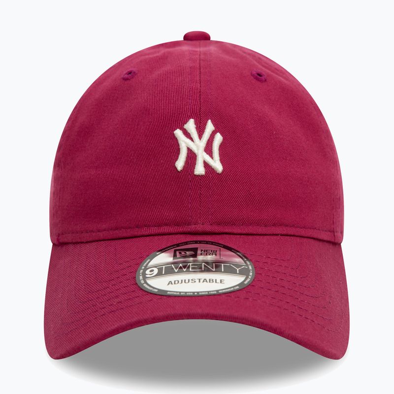 Kšiltovka New Era Mini Washed 9Twenty New York Yankees dark red 3