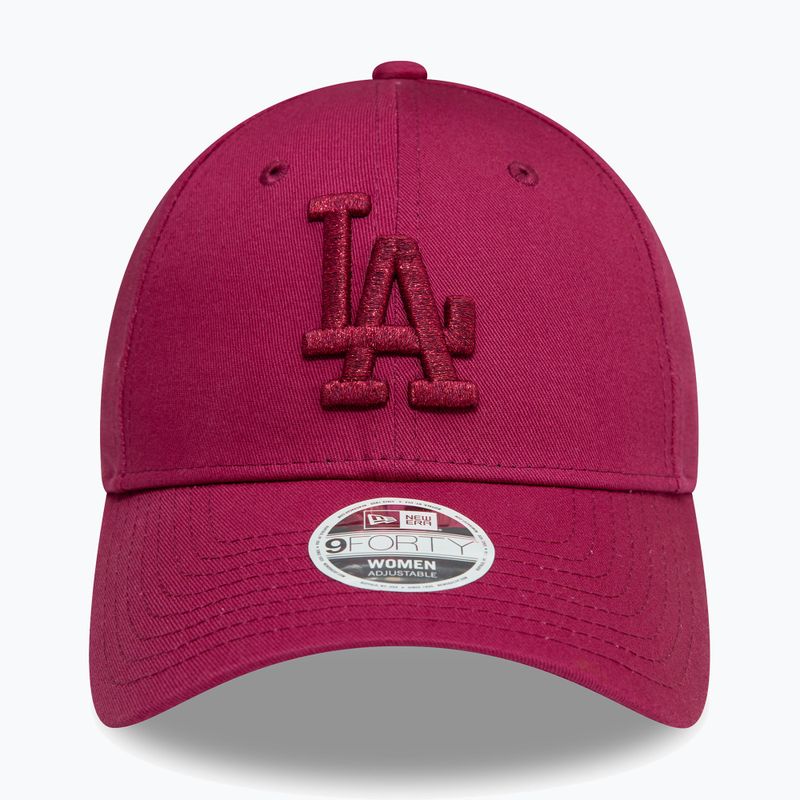 Kšiltovka  New Era Metallic Logo 9Forty Los Angeles Dodgers dark red 3
