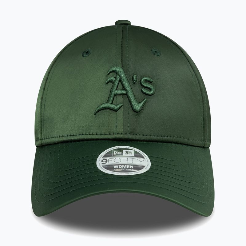 Kšiltovka New Era Satin 9Forty Oakland Atletics dark green 3