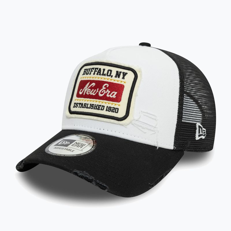 Kšiltovka  New Era NE Patch Distress Trucker white 3