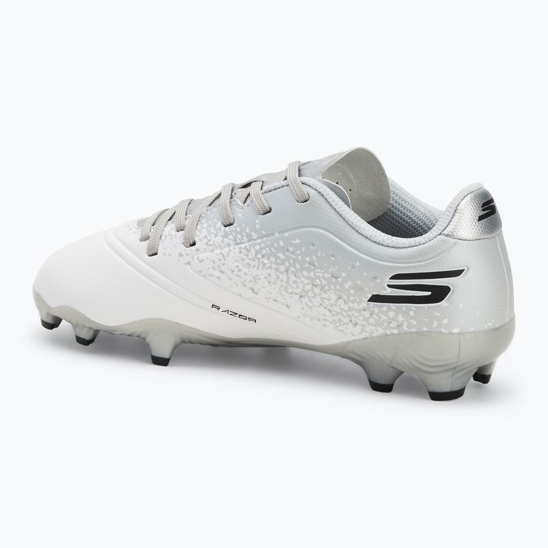 Dětské kopačky  SKECHERS Razor 1.5 Td Jr FG white/silver 3