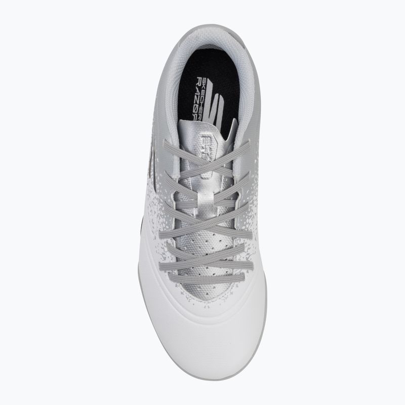 Dětské kopačky  SKECHERS Razor 1.5 Youth Jr TF white/silver 5