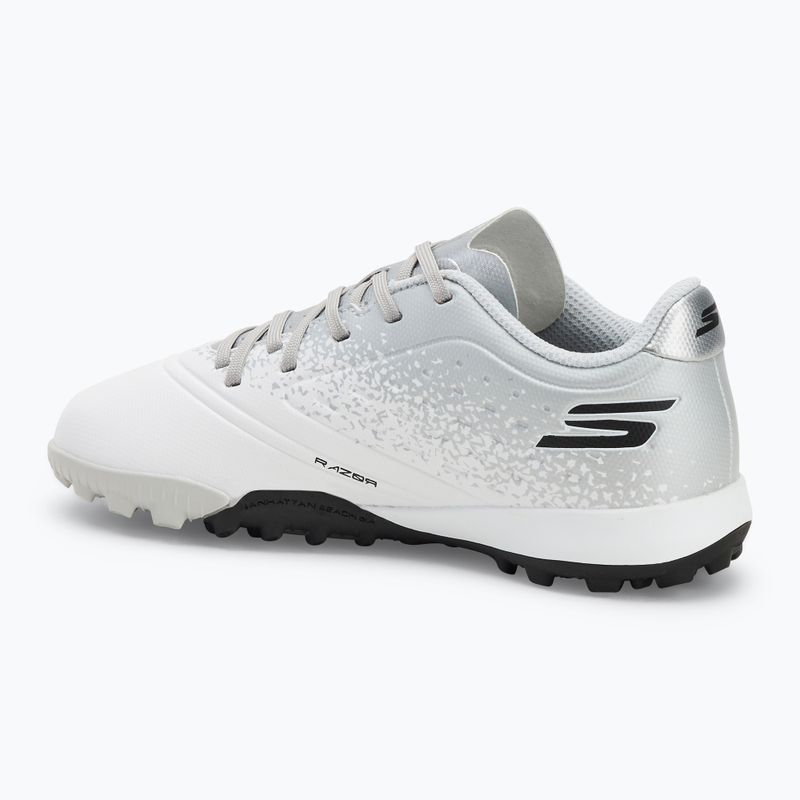 Dětské kopačky SKECHERS Razor 1.5 Td Jr TF white/silver 3