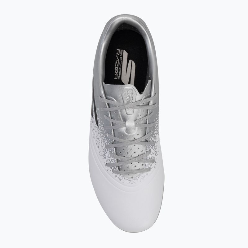 Pánské kopačky  SKECHERS Razor 1.5 Academy TF white/silver 5