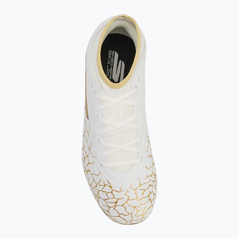 Dětské kopačky  SKECHERS Skx 1.5 Youth High Jr FG white/gold 5