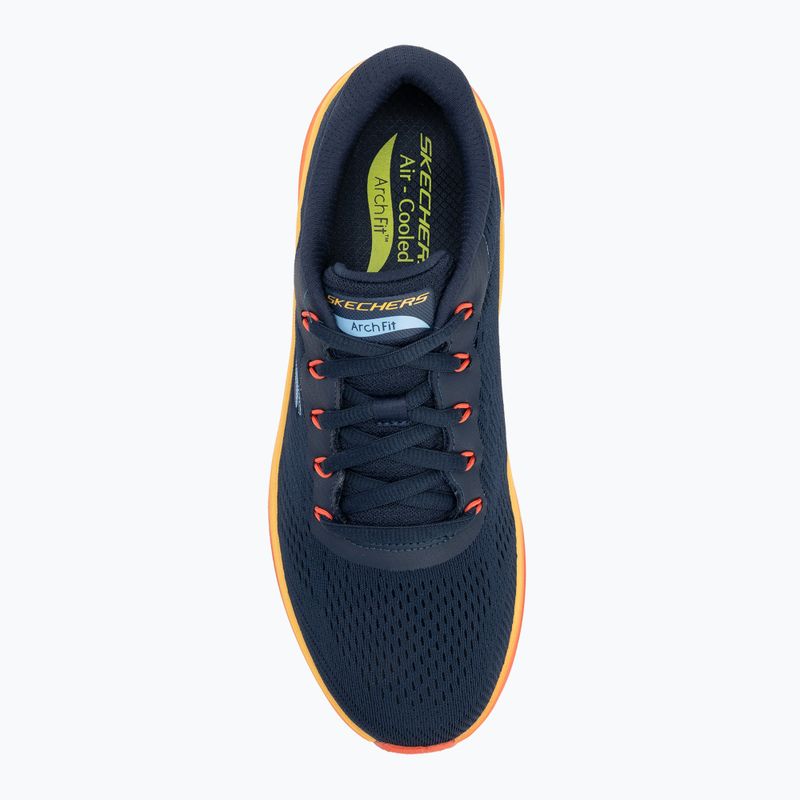 Pánské boty SKECHERS Arch Fit 2.0 navy leather/multi trim 5