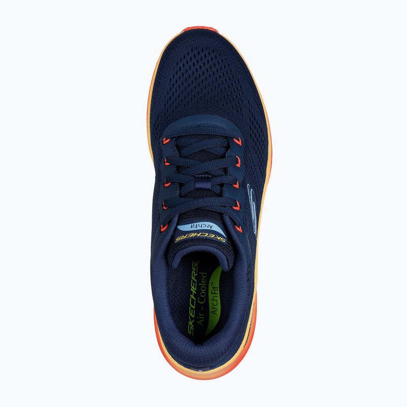Pánské boty SKECHERS Arch Fit 2.0 navy leather/multi trim 5