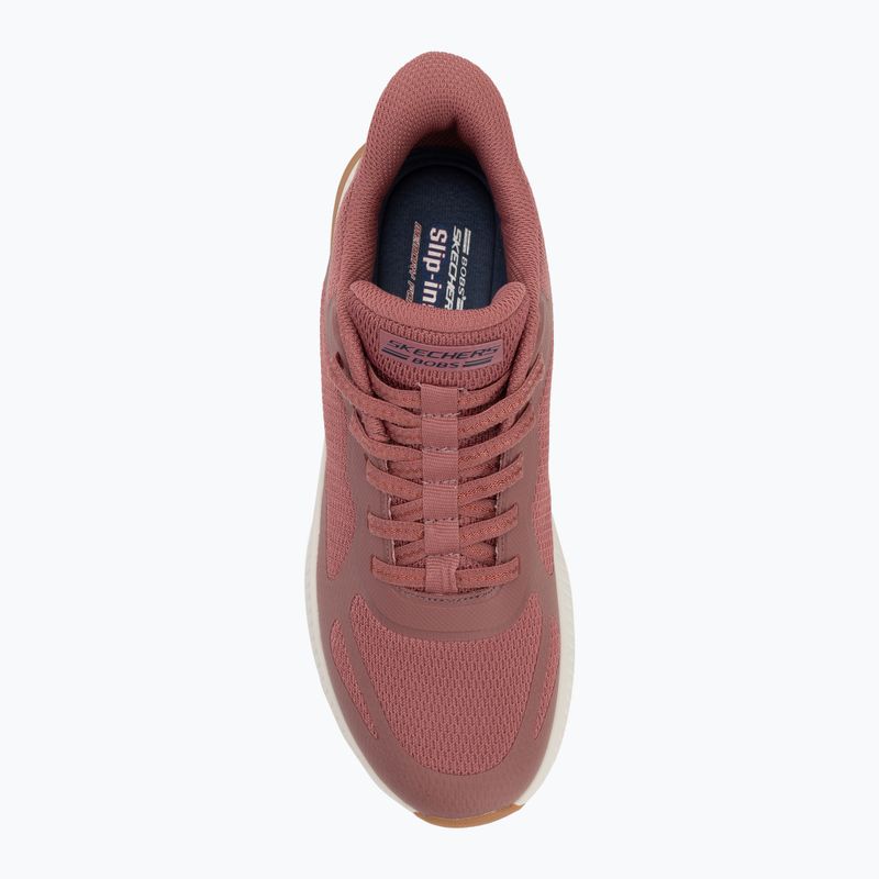 Dámské boty SKECHERS Bobs Squad 4 Staple Look rose 5
