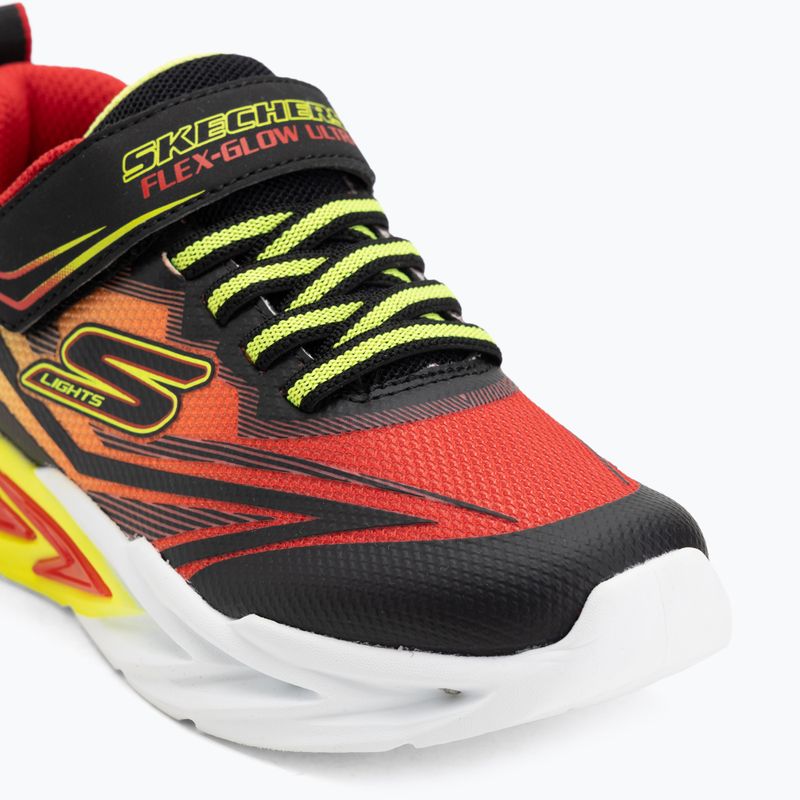 Dětské boty SKECHERS Flex-Glow Ultra black/red 7